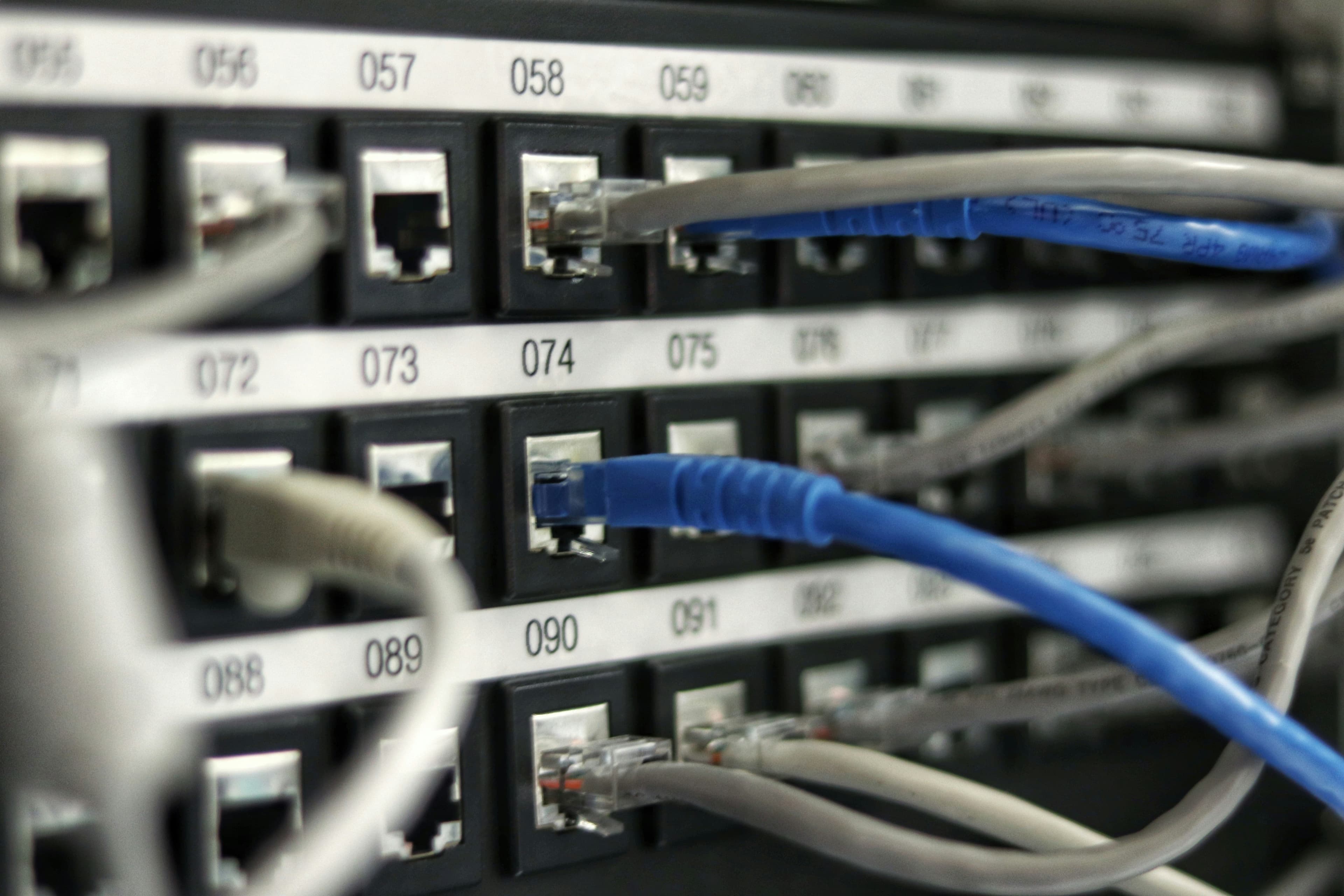 Commercial Cat6 cabling installation